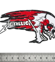 Нашивка термо Metallica (flaming skull) (stp-107)