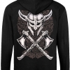 Худі на блискавці Just Hoods - Viking With Skull
