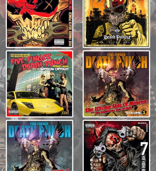 Стікерпак Five Finger Death Punch (album covers) - SP-287