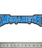 Нашивка термо Megadeth (blue logo) (stp-061)