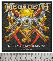 Нашивка ткана MEGADETH - KILLING IS MY BUSINESS (ofp-414)