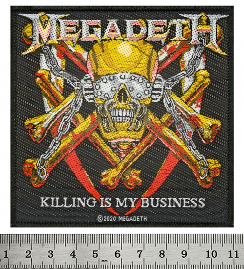 Нашивка ткана MEGADETH - KILLING IS MY BUSINESS (ofp-414)
