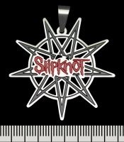 Кулон Slipknot (red logo in star), фігурний (ptsb-240)