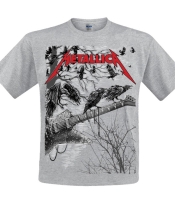 Футболка Metallica (guitar with ravens (меланж))