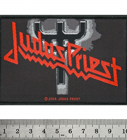 Нашивка ткана JUDAS PRIEST - LOGO  FORK (ofp-434)