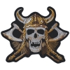 Нашивка наспинна Череп Вікінга з сокирами