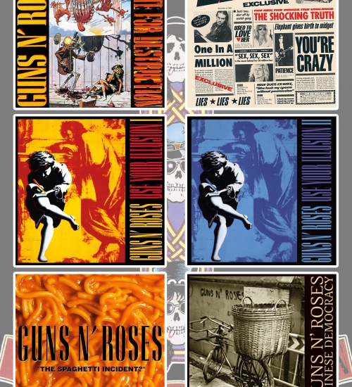 Стікерпак Guns N' Roses (album covers) - SP-299