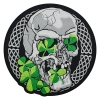 Нашивка термо Irish skull (череп з конюшиною) наспинна (thps-079) Нашивка термо Irish skull (череп з конюшиною) наспинна (thps-079)