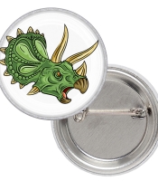 Значок Трицератопс (Triceratops head)