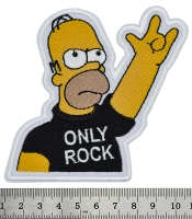 Нашивка Homer Simpson - Only Rock