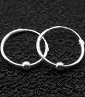 Сережка, кільце з рухомою кулькою (eas-138)