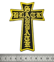 Нашивка термо Black Sabbath (yellow cross) (stp-081)