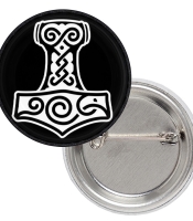 Значок Молот Тора (черный фон)