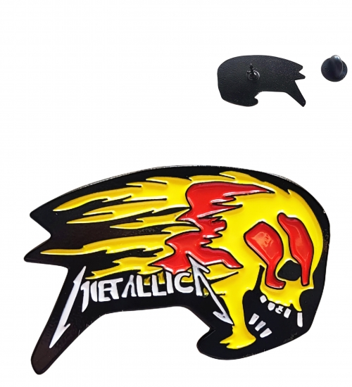 Пін Metallica (flaming skull) (pncn-040)