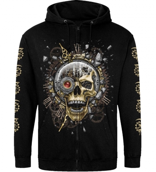 Худі на блискавці Just Hoods - Mechanical Eternity (череп стимпанк)