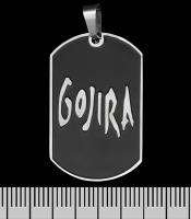 Кулон Gojira (logo), чорний жетон (ptsb-206)