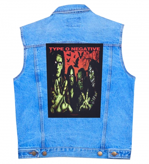 Нашивка наспинна катана TYPE O NEGATIVE - HALLOWEEN (olbp-116)