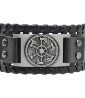 Браслет із металевою вставкою Щит Перуна (bpm-010)