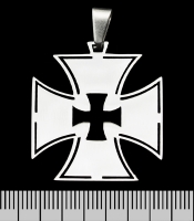Кулон Залізний хрест (хрест в хресті), фігурний (ptsb-234)
