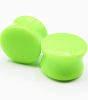 Комплект Плаг (акрил, салатовий, 2 шт, 16 мм)