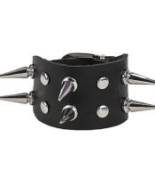 Браслет два ряди великих шипів (bpu-010)