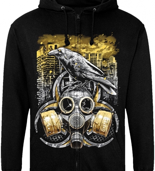 Худі на блискавці Just Hoods - Biological Hazard (постапокаліпсис)