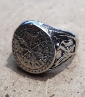 Перстень Vegvisir (Вегвізир з сокирами) (aer-023)