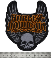 Нашивка Harley-Davidson (skull and wings)