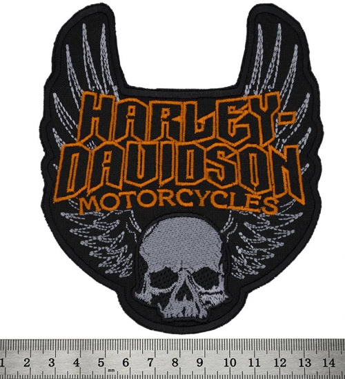 Нашивка Harley-Davidson (skull and wings) Нашивка Harley-Davidson (skull and wings)