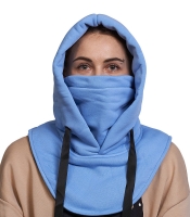 Баф з капюшоном блакитний