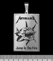 Кулон Metallica "Jump In The Fire" (ptsb-066) прямоугольный