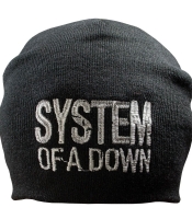Шапка с вышивкой System Of A Down черная