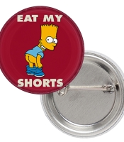 Значок The Simpson - Bart Simpson (eat my shorts)