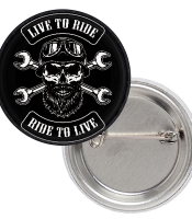Значок Live To Ride - Ride To Live