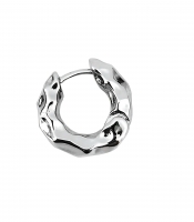 Сережка-кільце Абстрактний метал (ea-156)