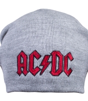 Шапка с вышивкой AC/DC (logo), серая