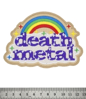 Нашивка Death Metal (rainbow)