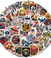 Набір стікерів Old School Rock'n'Roll (stk-075) 50 шт.