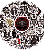 Набір стікерів Satanic goat skulls (stk-101), 51 шт.