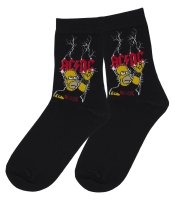 Носки AC/DC (Homer Simpson), черные р.36-44 (tr)