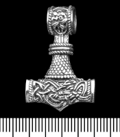 Кулон Молот Тора з Кельтським плетінням (срібло, 925 проба) (sp-243)