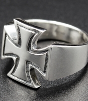 Перстень Залізний хрест (срібло, 925 проба) (thrg-005)