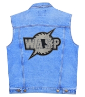 Нашивка термо W.A.S.P. (grey logo) наспинна (thps-026)