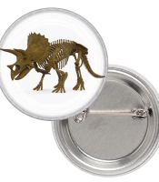 Значок Трицератопс (Triceratops colored skeleton)