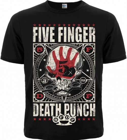 Футболка Five Finger Death Punch "Knucklehead" (black)