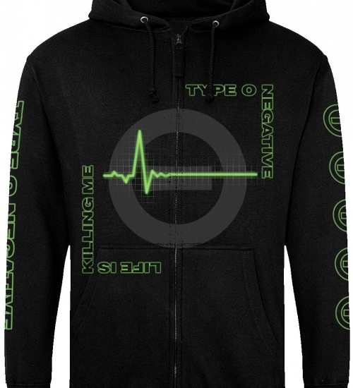 Худі на блискавці Just Hoods - Type O Negative "Life Is Killing Me" Худі на блискавці Just Hoods - Type O Negative "Life Is Killing Me"