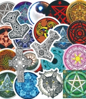 Набор стикеров Эзотерические символы (stk-017) 50 шт