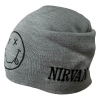 Шапка с вышивкой Nirvana серая
