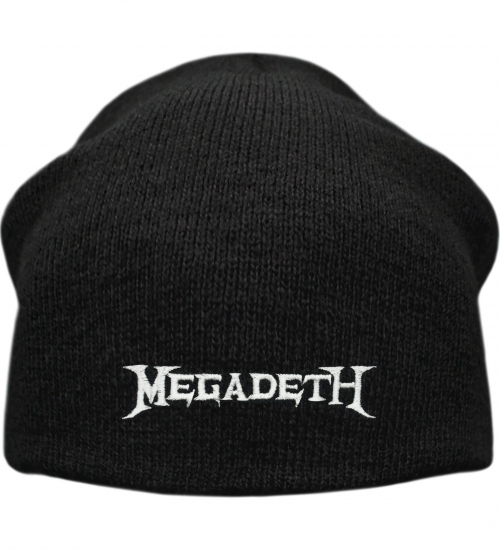 Шапка біні MEGADETH - LOGO (з вишитим логотипом) heol-022