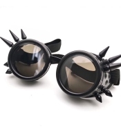 Окуляри Стимпанк, колір чорний, з шипами (SPG-018)